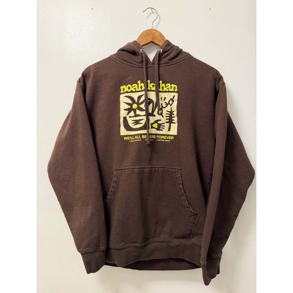 Noah Kahan We'll All Be Here Forever Tour 2024 Brown Hoodie Adult Size Medium